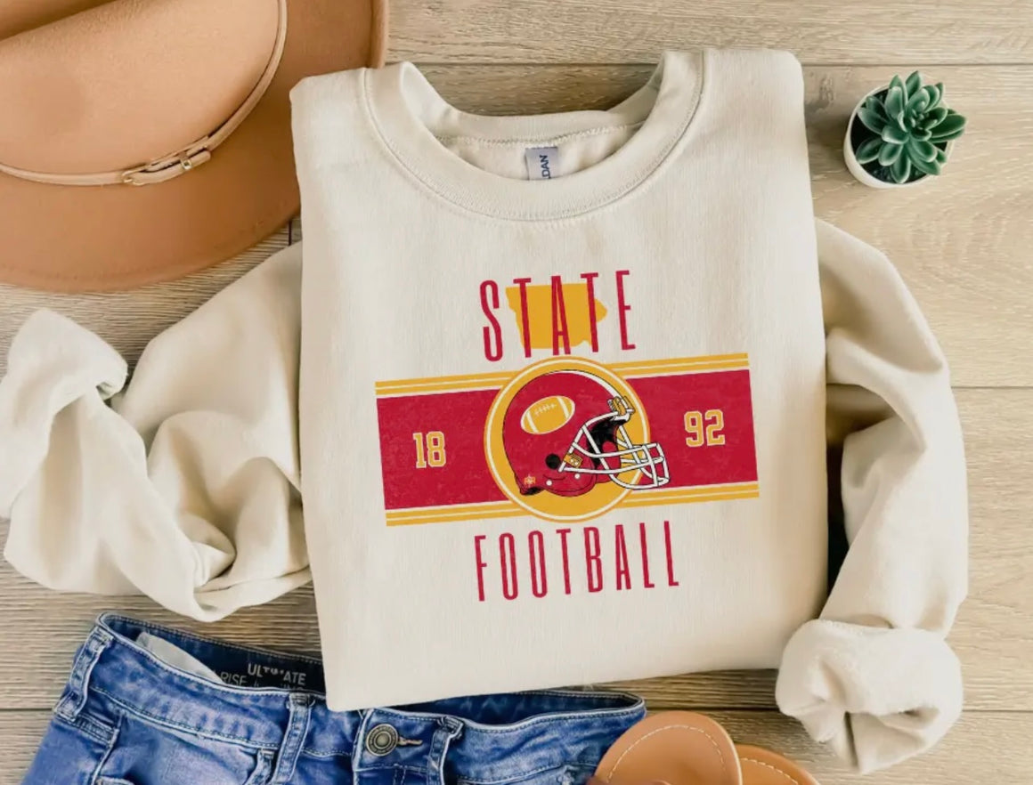 Vintage Iowa State Football Graphic Sweatshirt