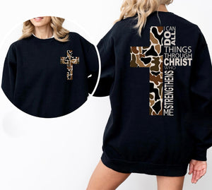 I Can Do All Things Through Christ Who Strengthens Me Crewneck