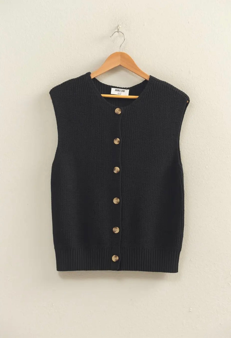 Never Ending Sun Ribbed Button Up Vest (2 Colors)