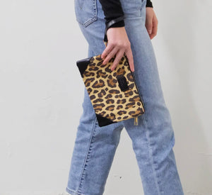 Leopard Babe Wristlet