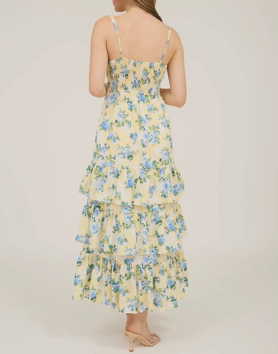 Bryony Floral Ruffle Tiered Dress