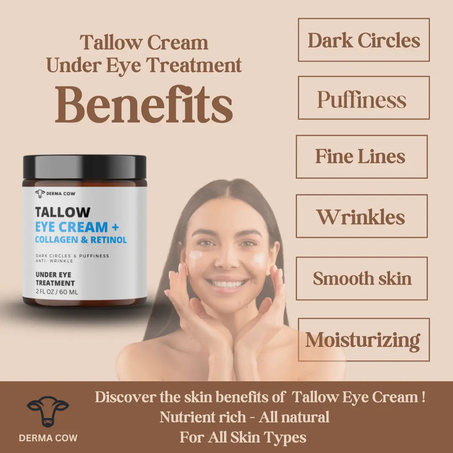 Tallow Eye Cream + Retinol & Collagen