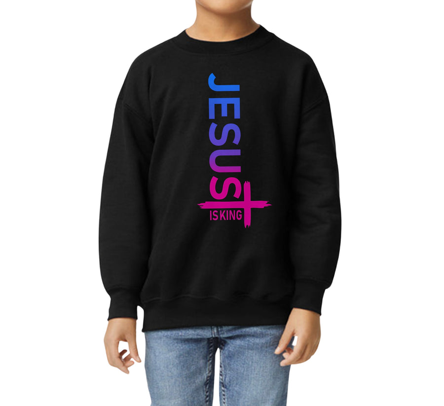 Jesus Is King Cross Graphic Sweatshirt