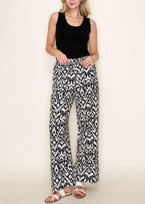 Not Like Us Geoprint Wide Leg Pant