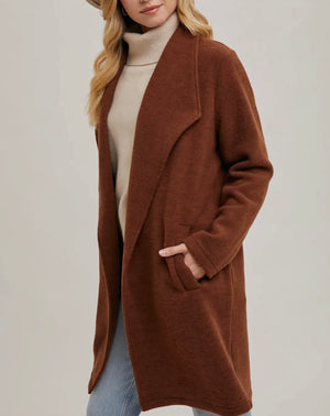 Nellie Chestnut Coat Jacket