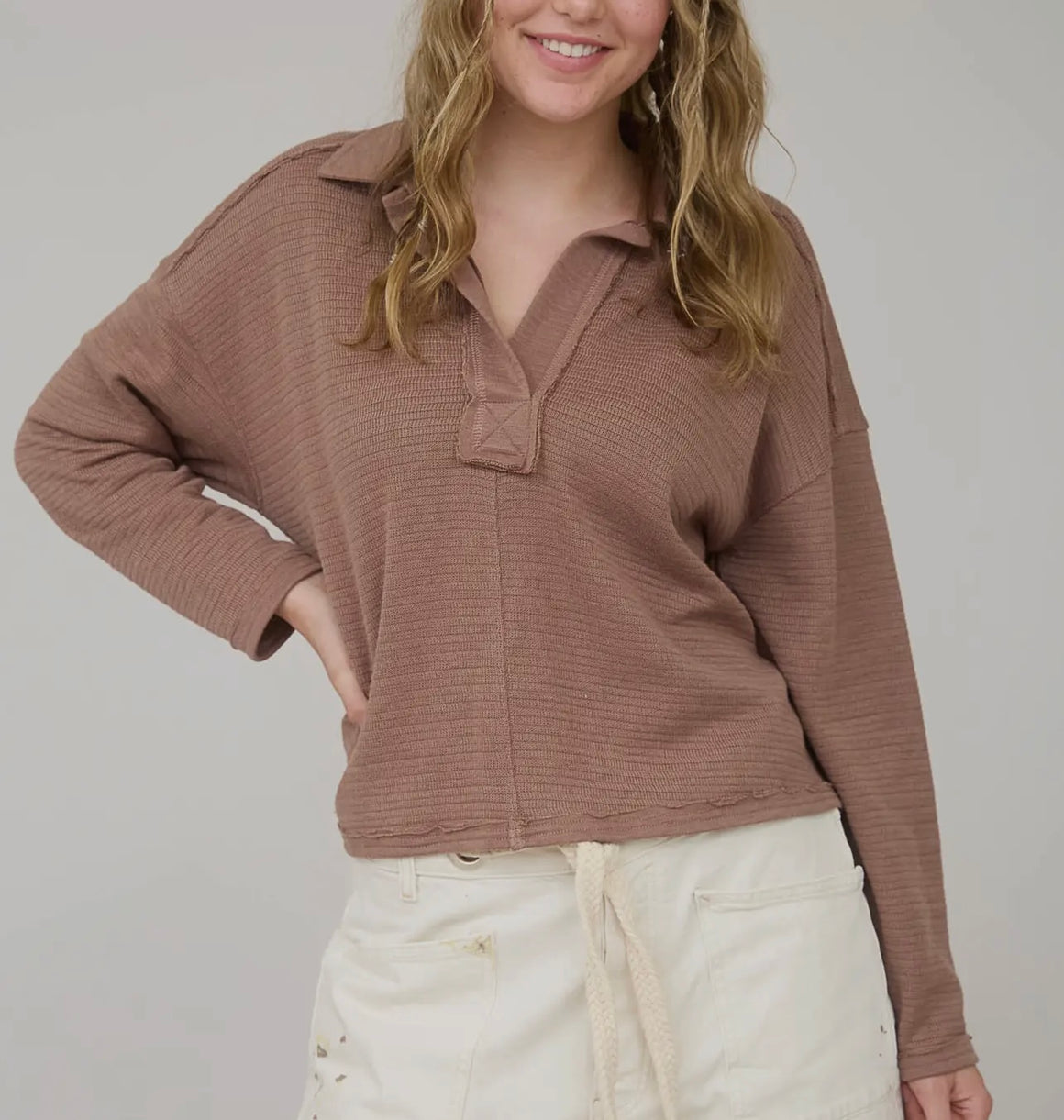 Feeling Fine Mocha Top