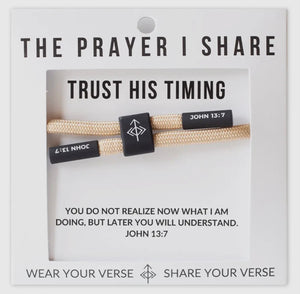 The Prayer Share Christian Cord Bracelet (Multiple Options)