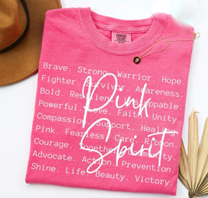 Pink Spirit Breast Cancer Awareness Month T-shirt