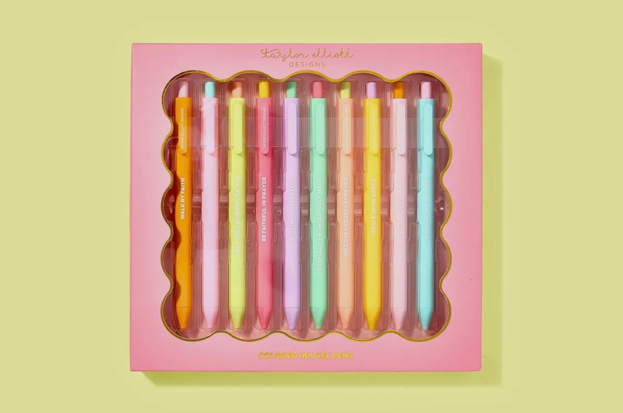 PBF Motivational Faith Gel Pen Set