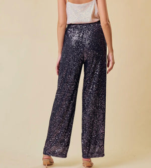 Little Sparkle Black Sequin Pant