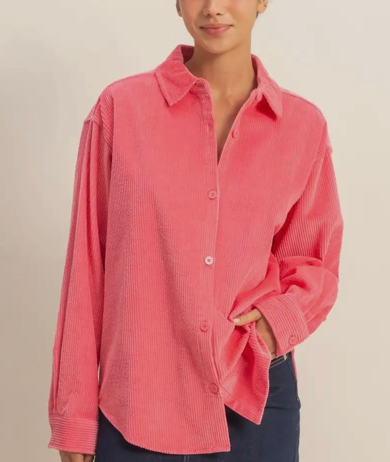 Rylee Relaxed Fit Corduroy Shirt