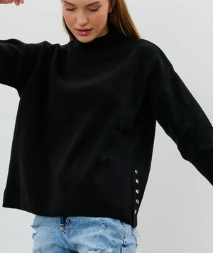 Drew Button Detail Sweater