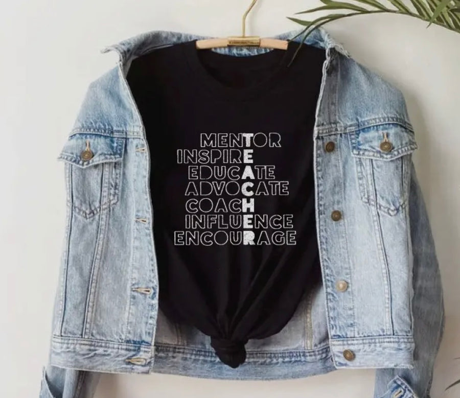 Mentor Inspire Teacher Graphic T-shirt