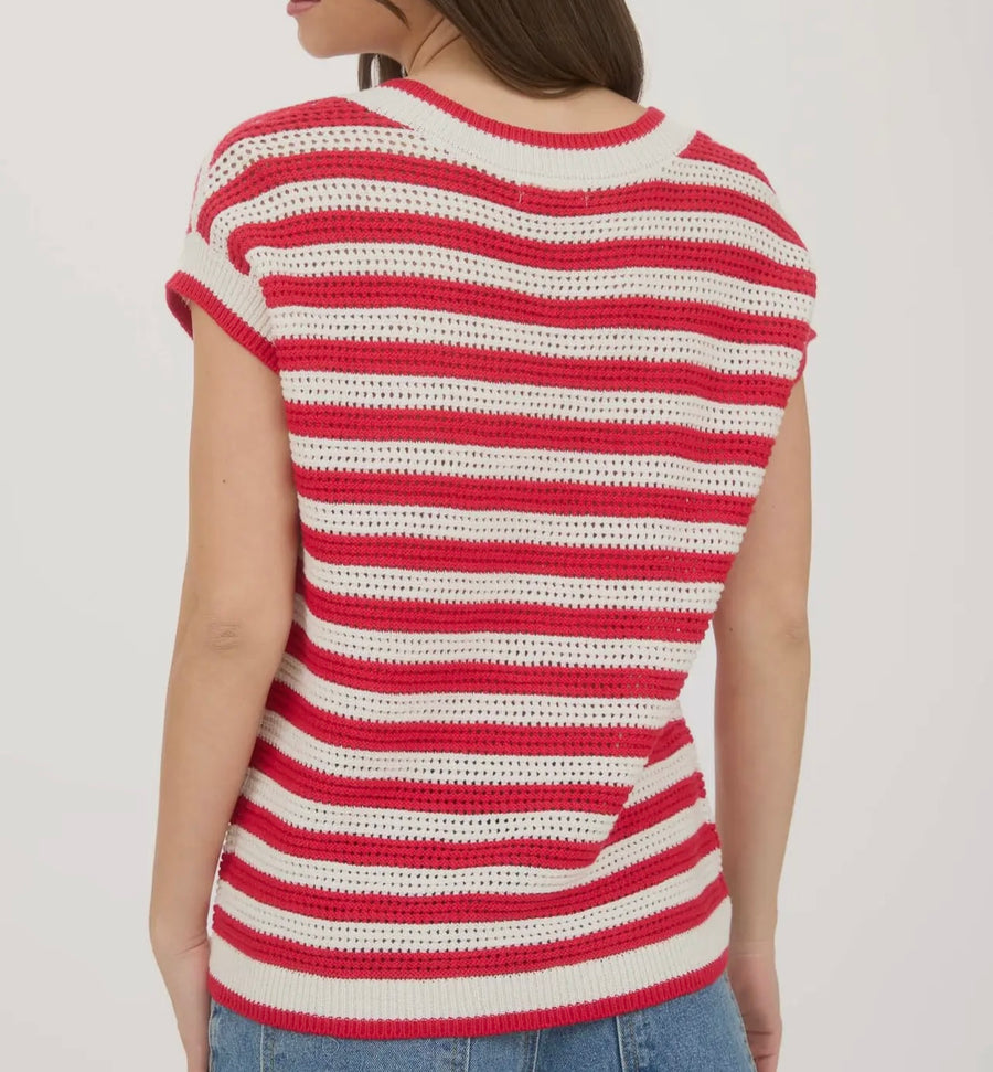 God Bless The USA Stripe Top
