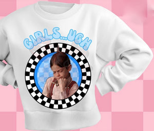 Girl Ugh Graphic Sweatshirt (Toddler & Youth Sizing)