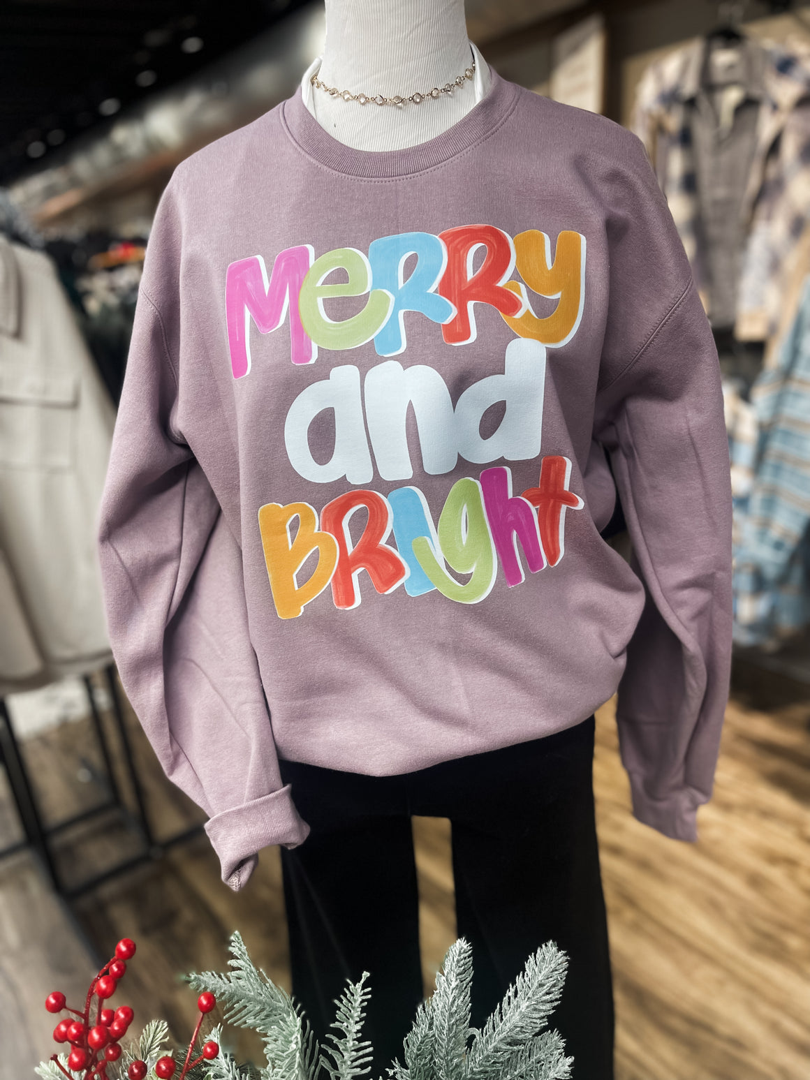 Merry & Bright Graphic Sweatshirt