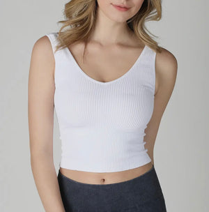 The Best Vneck Ribbed Tank (3 Colors)