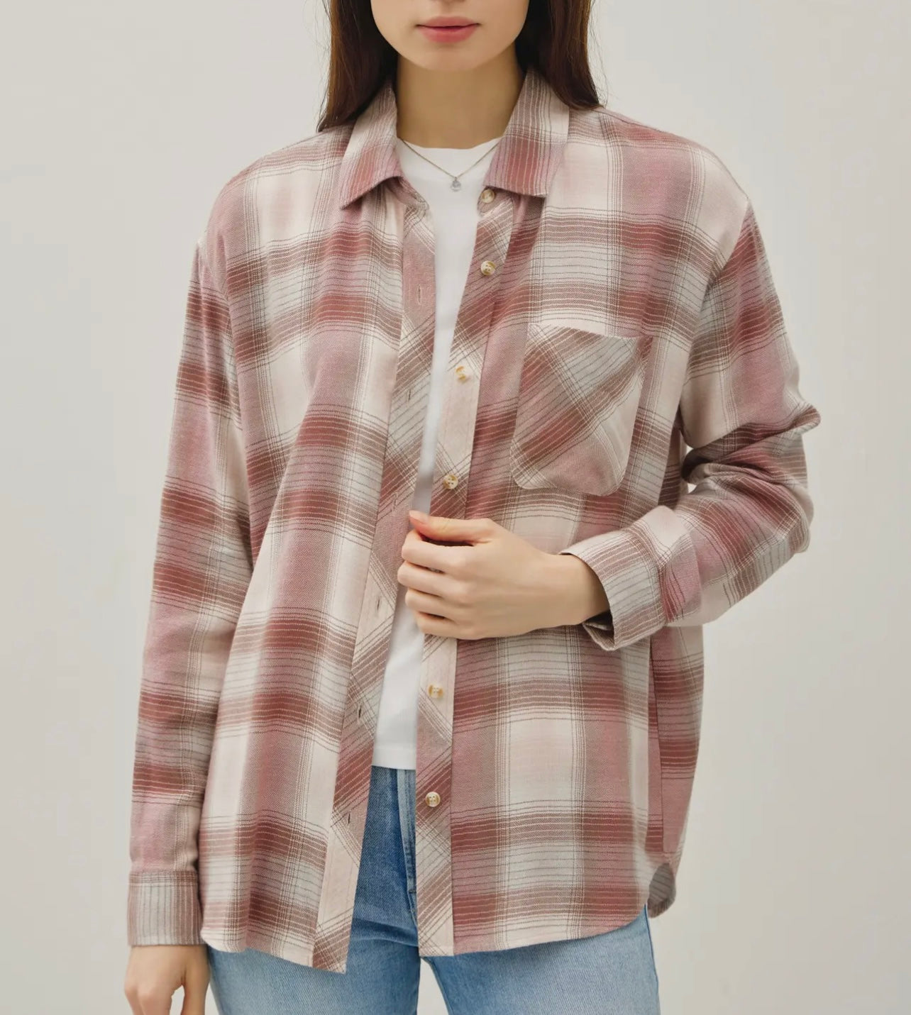 Nielson Plaid Button Down Top (2 Colors)