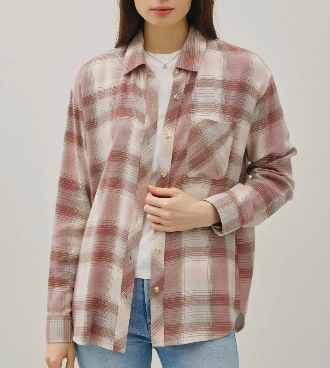 Nielson Plaid Button Down Top (2 Colors)