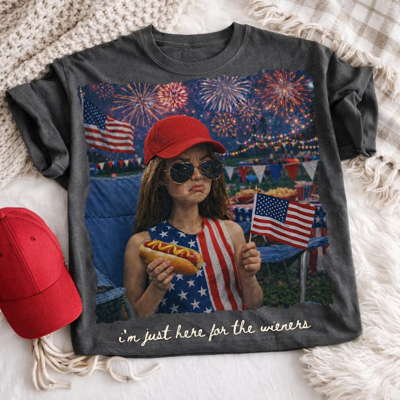 Im Just Here For The Wieners Tee