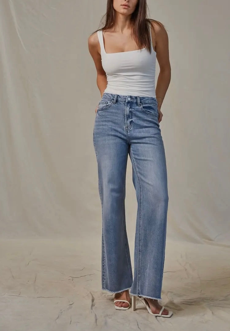 Super High Wide Leg Mica Jean