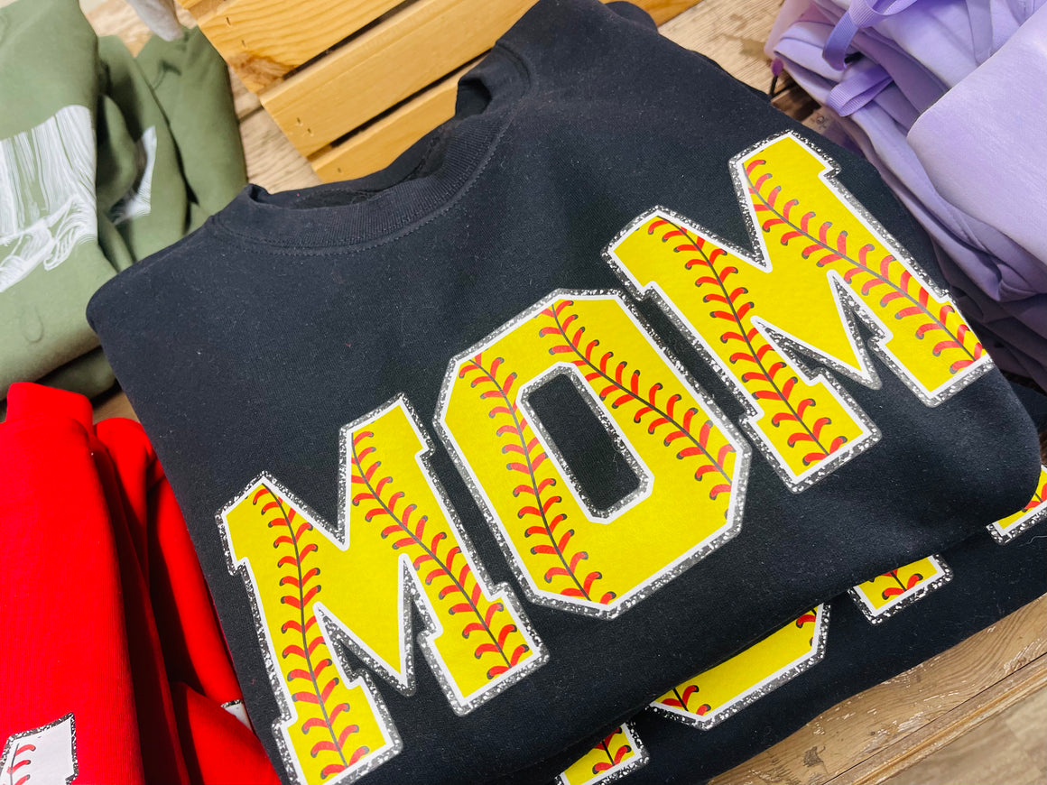 Mom Softball Sweatshirt