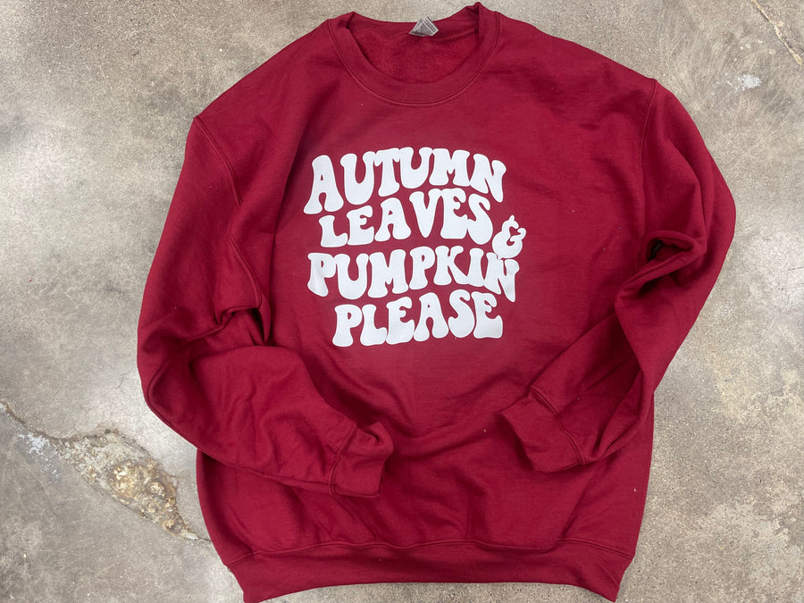 Autumn Leaves Graphic Sweatshirt