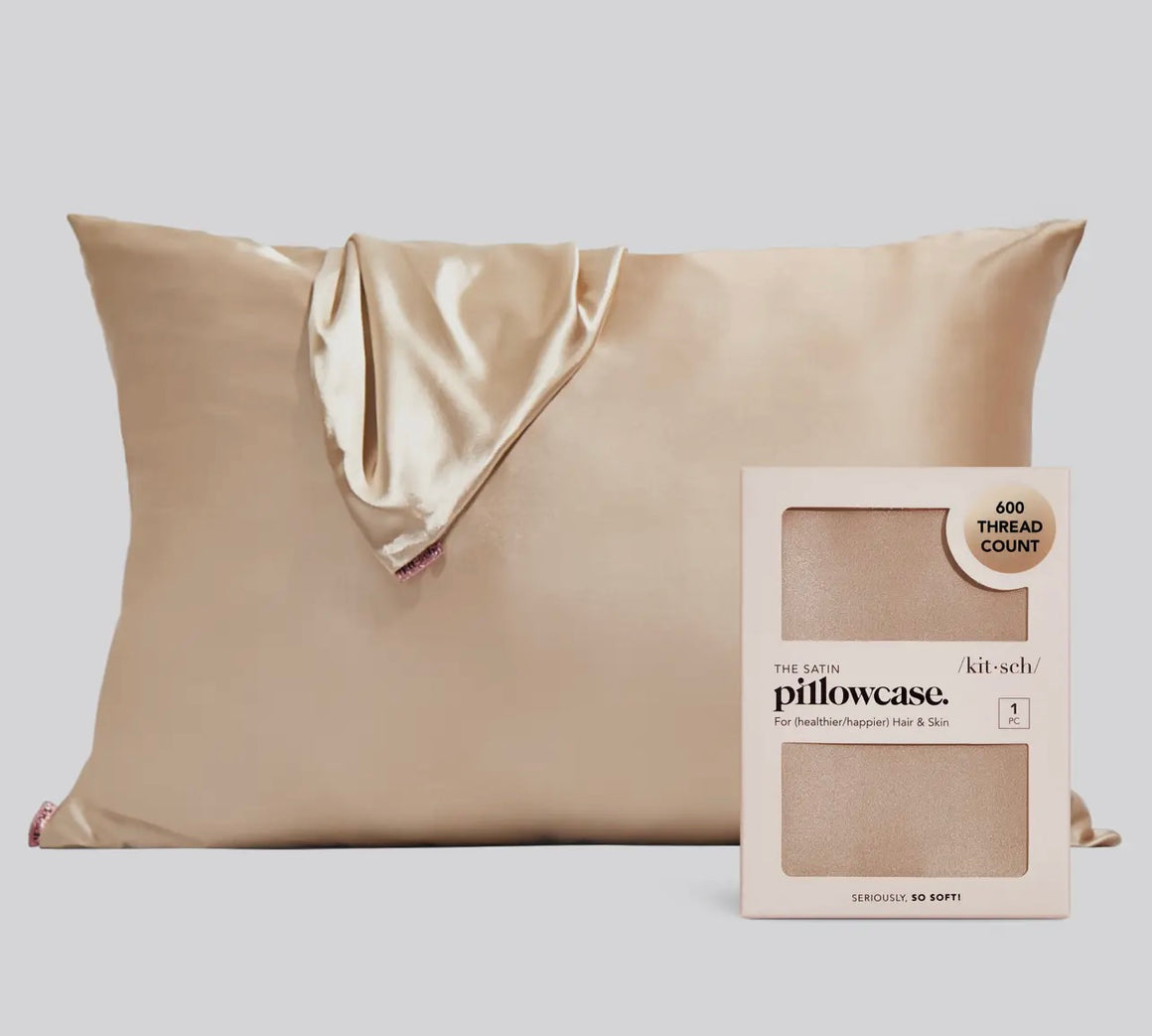 Kitsch Satin Champagne Pillowcase