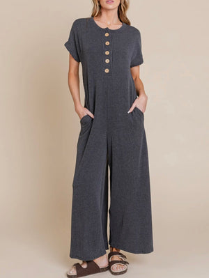 Fox Ribbed Jumpsuit