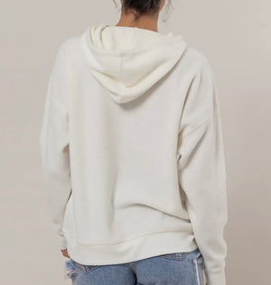 Beau Brushed Fleece Hooded Top