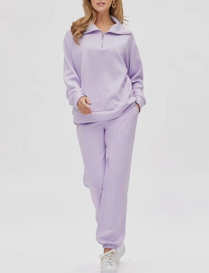 Travel Bound Quarter Zip + Jogger Modal Set (4 Colors)