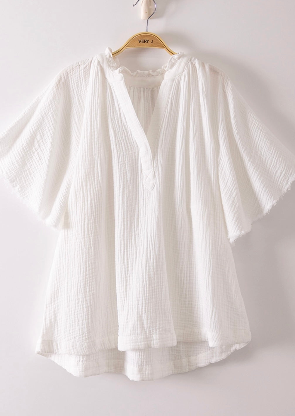 Carry On Mineral Wash Blouse Top (2 Colors)