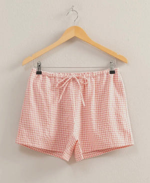 Pink Gingham Short