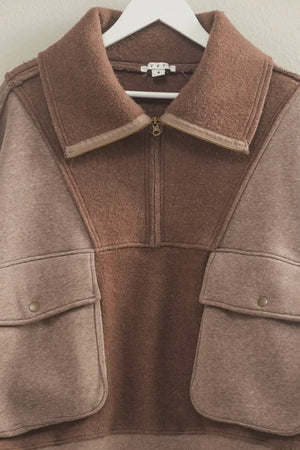 Barnes Mineral Washed Half Zip