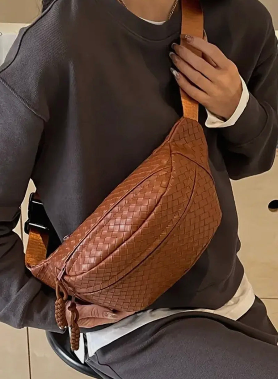 PBF Woven Brown Bum Bag