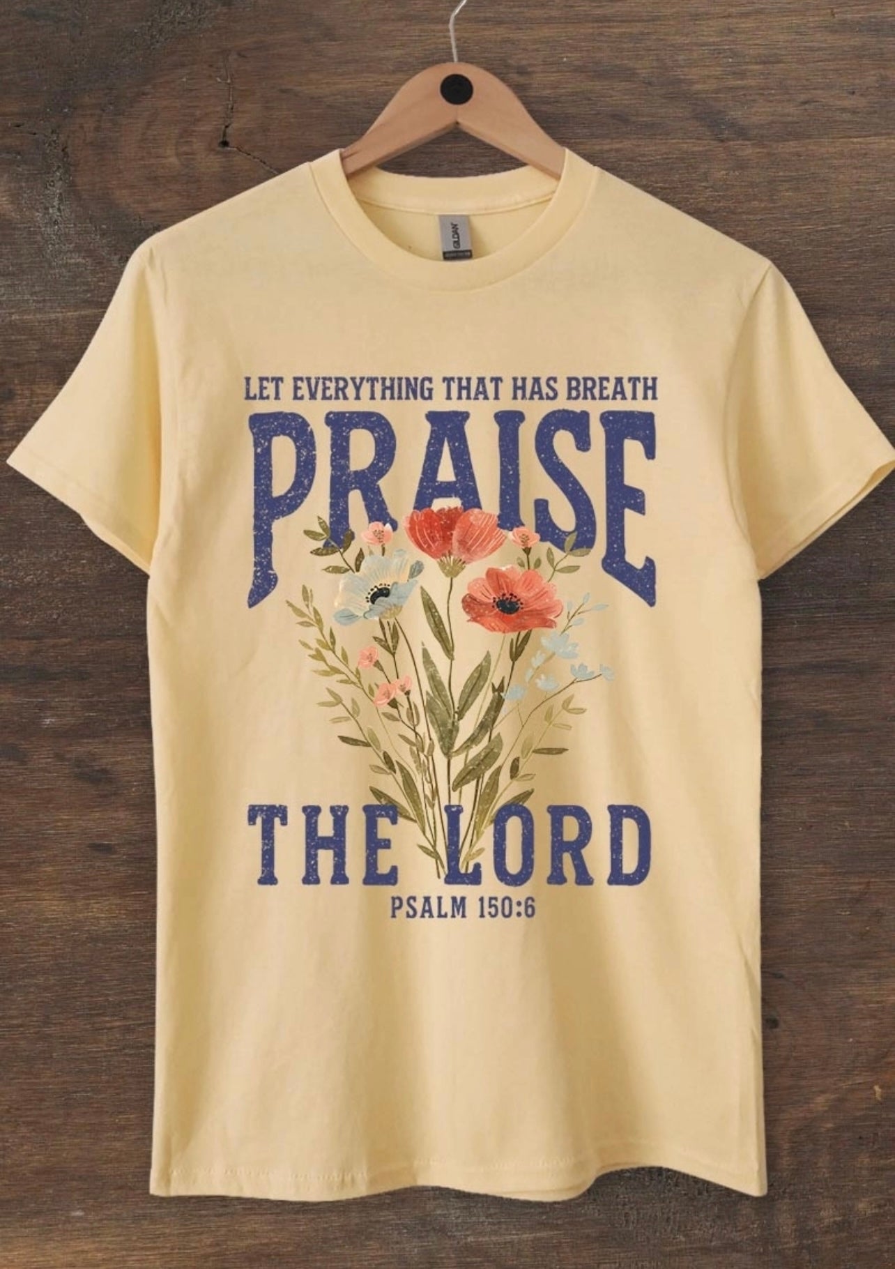 Praise The Lord Butter Yellow Tee
