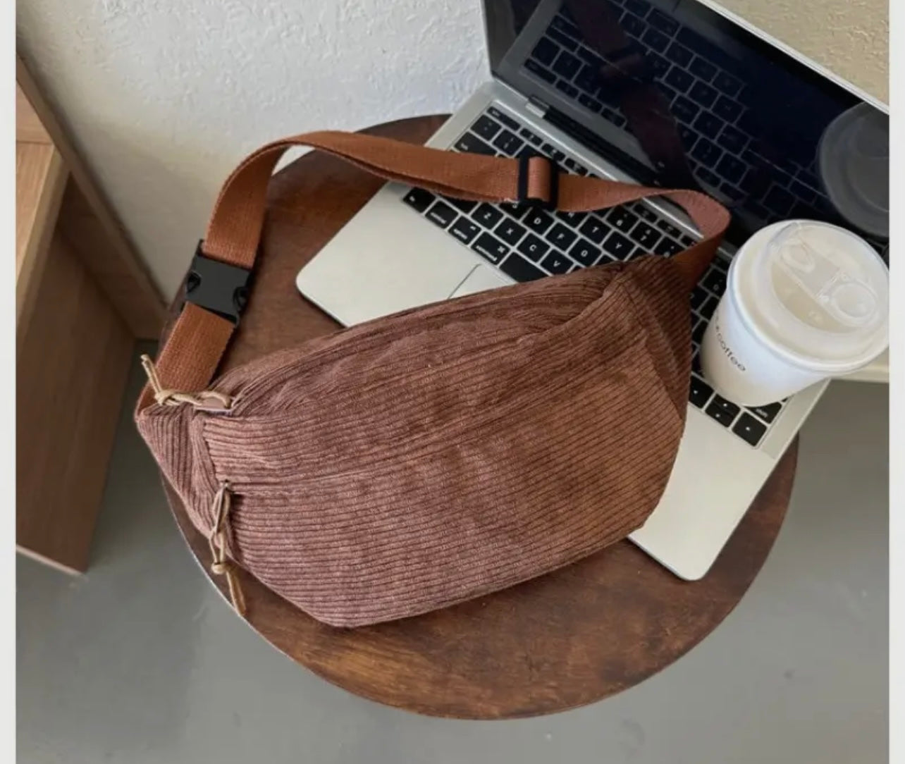 PBF Corduroy Crossbody Sling Bag (2 Colors)