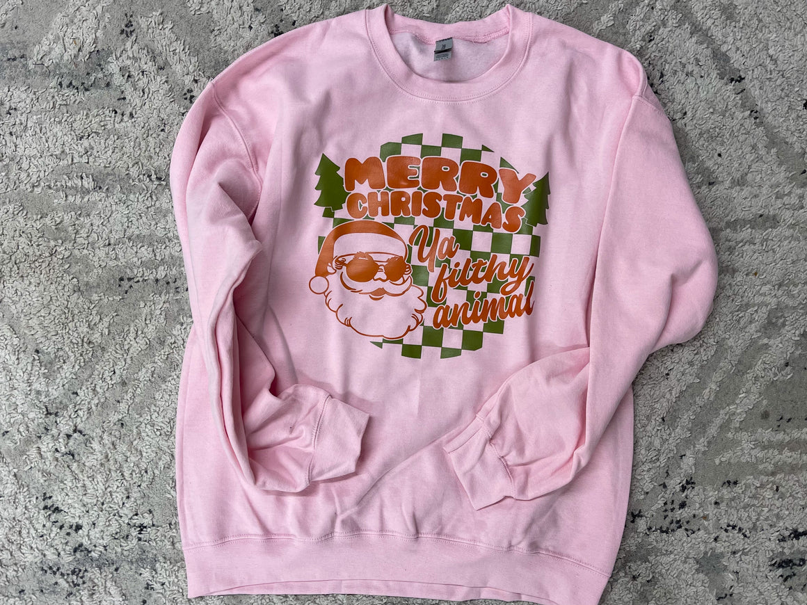 Filthy Animal Pink Graphic Sweatshirt