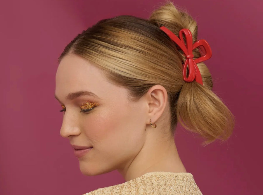 Kitsch The Grinch Red Bow Clip
