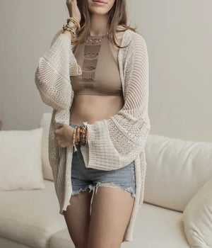 Vince Knit Netted Cardigan