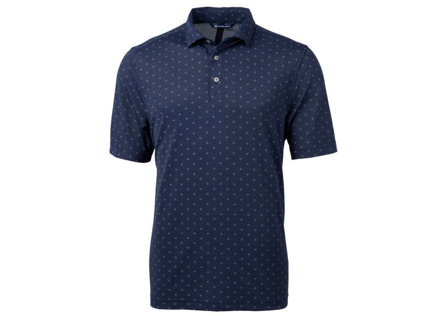 Legend Luxe Navy Print Polo