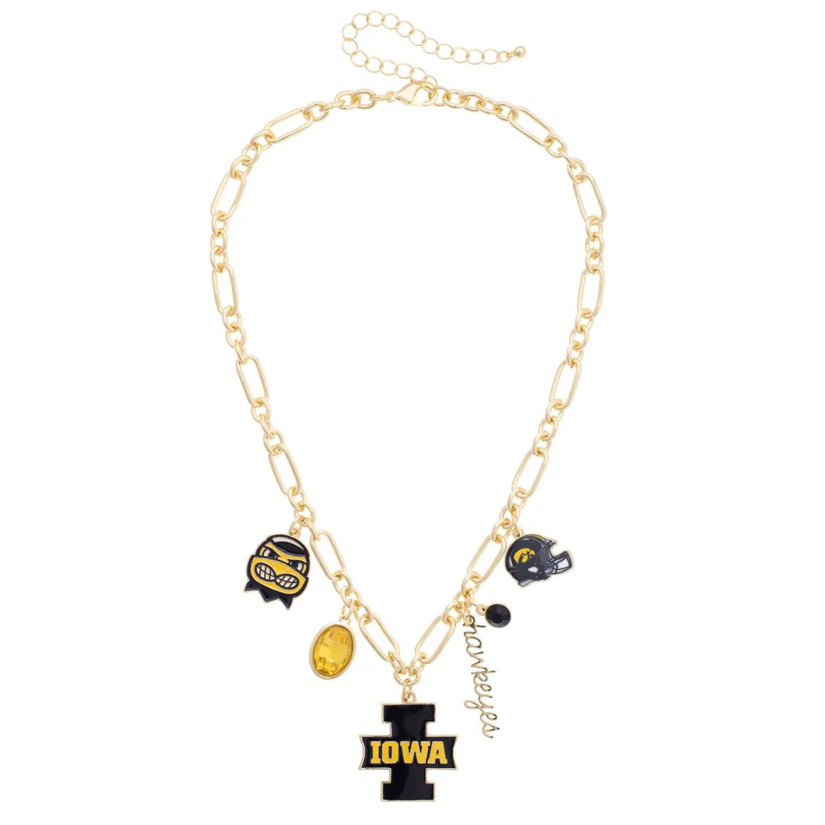 Iowa Gameday Charm Necklace