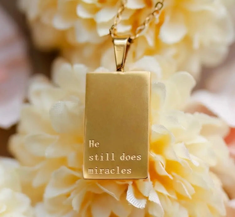 He Still Does Miracles 18kt Necklace