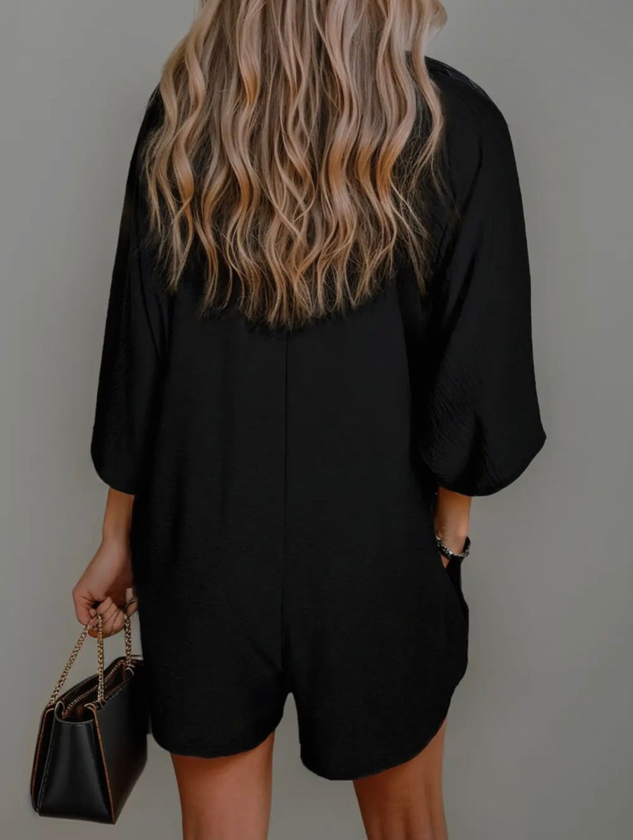 Can't Stop Me Black Romper