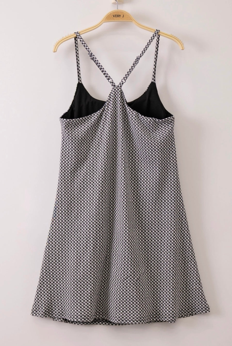 Maddox Textured Checkered Tennis Dress