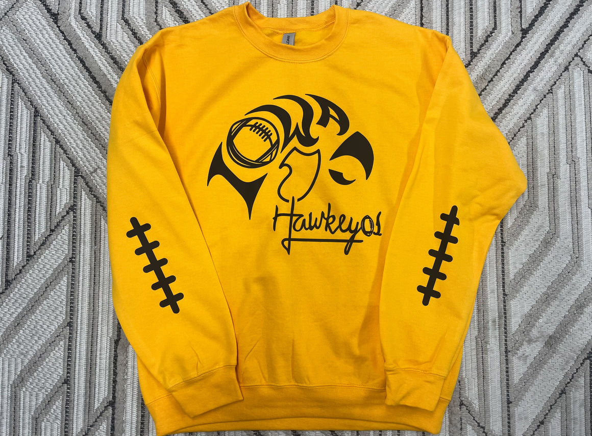 Iowa Hawkeyes Football Crewneck