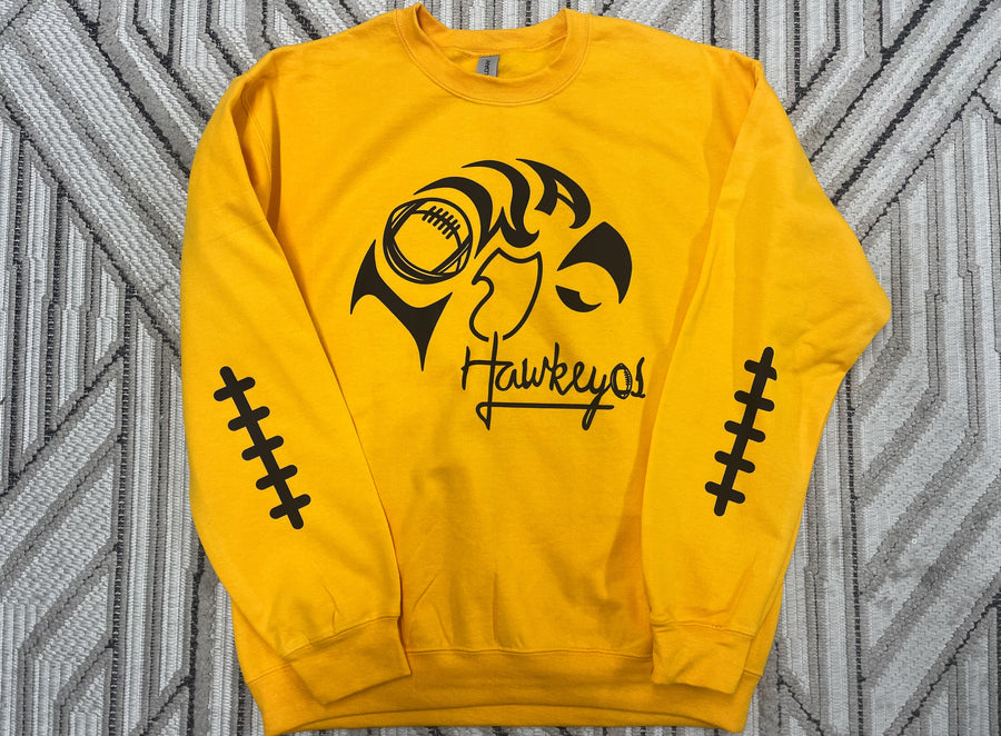 Iowa Hawkeyes Football Crewneck