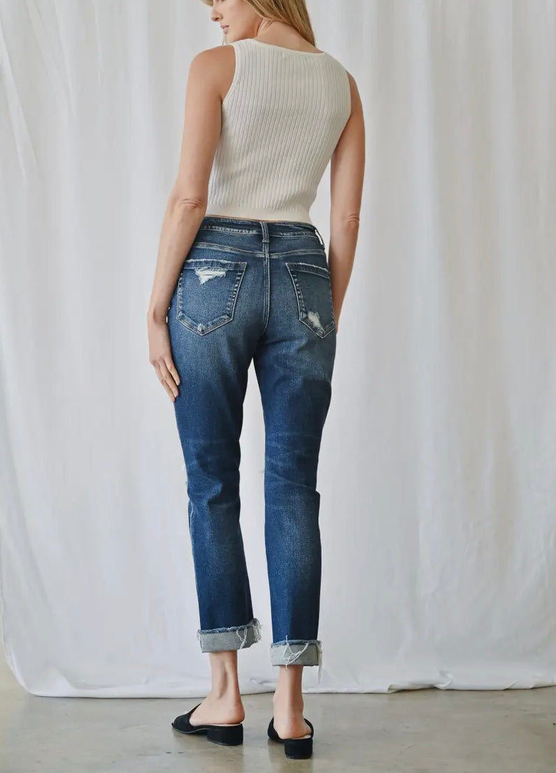 Nelly Boyfriend Crop Jean