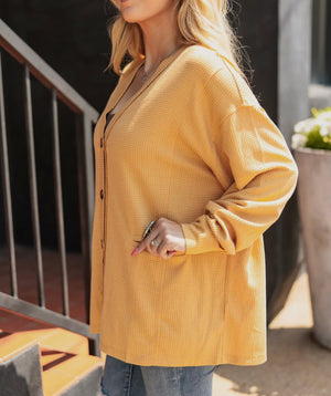 Steph Waffle Cardigan (2 Colors) Standard & Extended