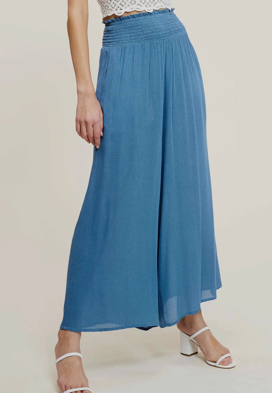 Nothing Compares Wide Leg Smocked Pant